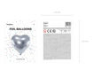 Picture of FOIL BALLOON HEART SILVER 24 INCH
